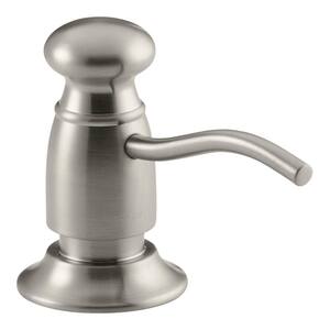 Traditional Design Soap/Lotion Dispenser in Vibrant Brushed Nickel