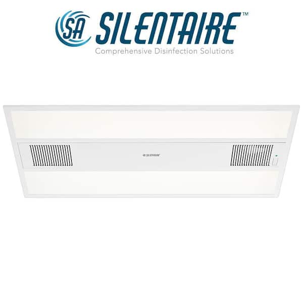 SILENTAIRE 2 ft. x 4 ft. 6250 Lumens Plasma Air Disinfection Integrated LED Panel Light Adjustable Color Temperatures (4-Pack)