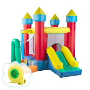 Inflatable Bounce House Kids Jump Castle Bouncer with Air Blower Fan