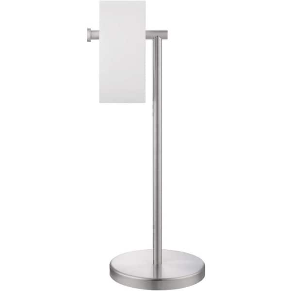 ACEHOOM Freestanding Toilet Paper Holder in Brushed Finish
