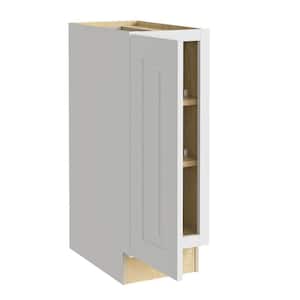 Grayson Pacific White Painted Plywood Shaker Assembled Base Kitchen Cabinet FH Soft Close L 9 in W x 24 in D x 34.5 in H
