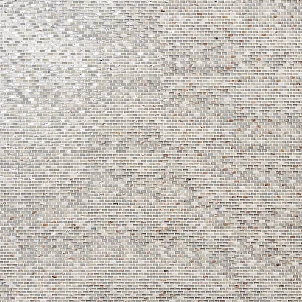 Paradox Calico 11.12 in. x 12.25 in. Marble and Glass Mosaic Wall Tile (0.96 sq. ft. /Each)