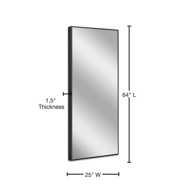 Head West Full Size Free Standing Easel Dressing Mirror 18 x 64 / Brushed Nickel