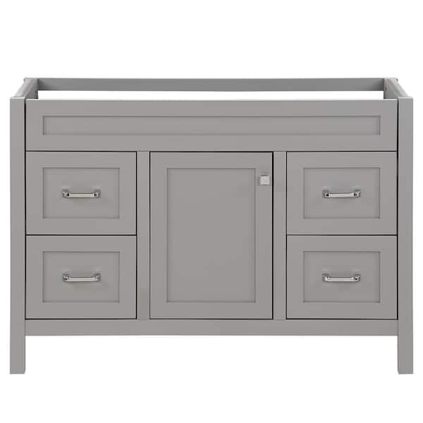 Home Decorators Collection Maywell 48 in. W x 19 in. D x 34 in. H Bath Vanity Cabinet without Top in Sterling Gray