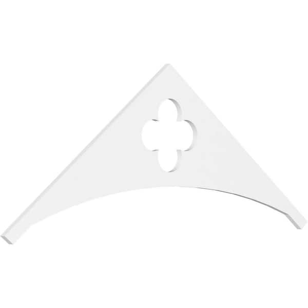 Ekena Millwork 1 in. x 72 in. x 27 in. (9/12) Pitch Turner Gable Pediment Architectural Grade PVC Moulding