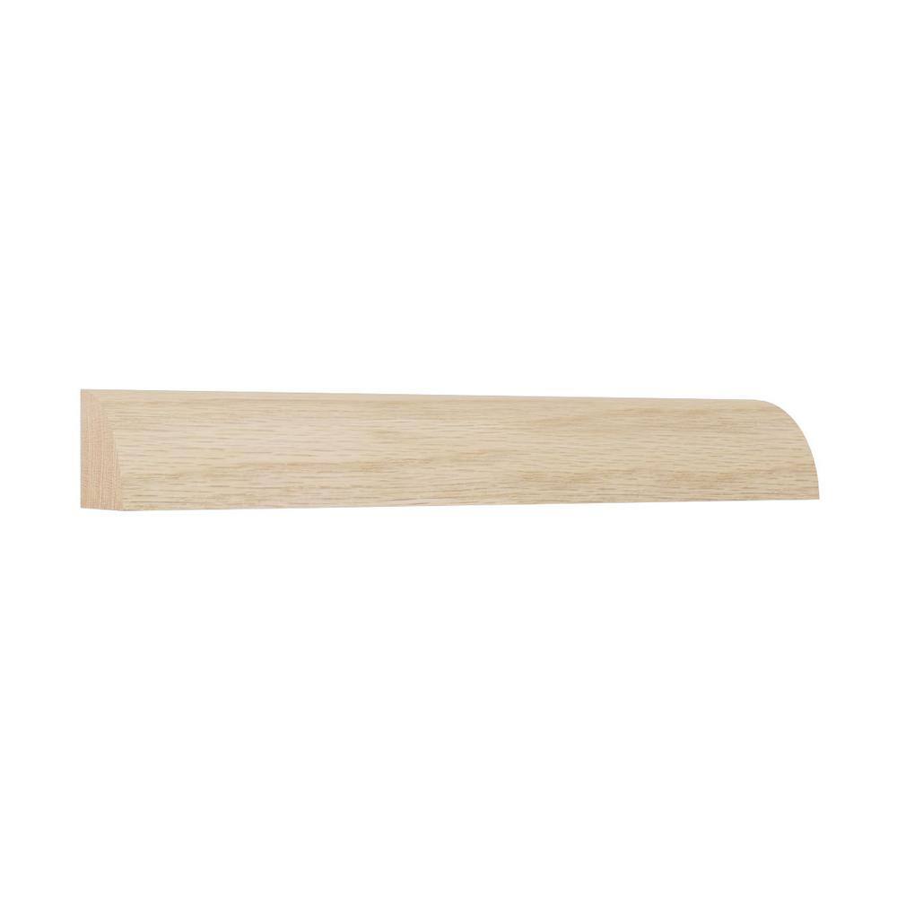 Ekena Millwork WM103 1 1/8"D x 1 1/8"W x 96"L Americraft Solid Hardwood Stain Grade Quarter Round Moulding
