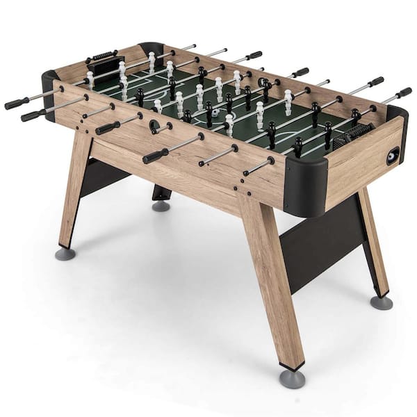 Costway 54 in. Foosball Table with 2 Balls and 26 Players 2 Bead Style Scorers for Game Rooms
