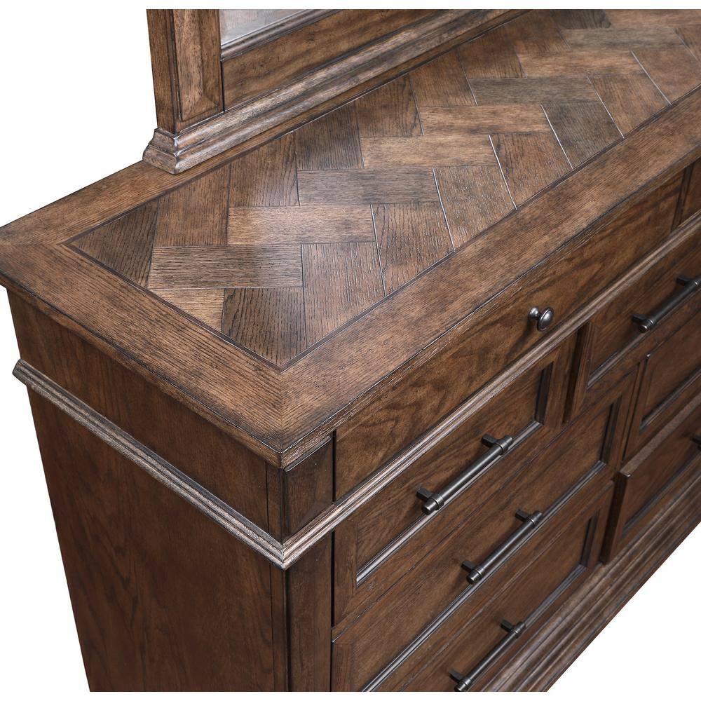 New Classic Furniture Mar Vista Walnut 9-drawer 65 in. Dresser - thumbnail 5