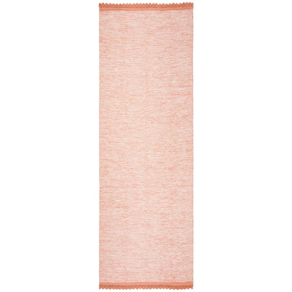 SAFAVIEH Montauk Peach 2 ft. x 7 ft. Solid Runner Rug