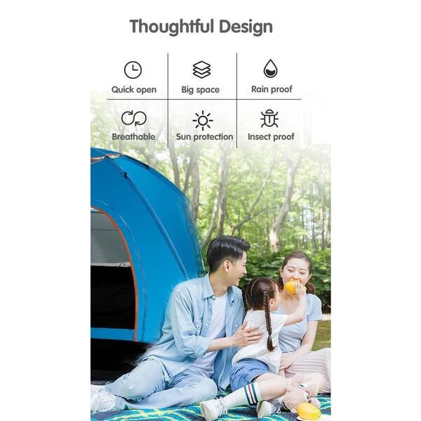 ITOPFOX Portable Folding Outdoor Oxford Fabric Floor and Nylon