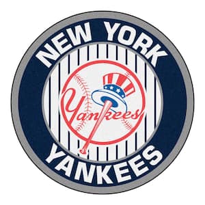 New York Yankees Navy 2.25 ft. Round Area Rug