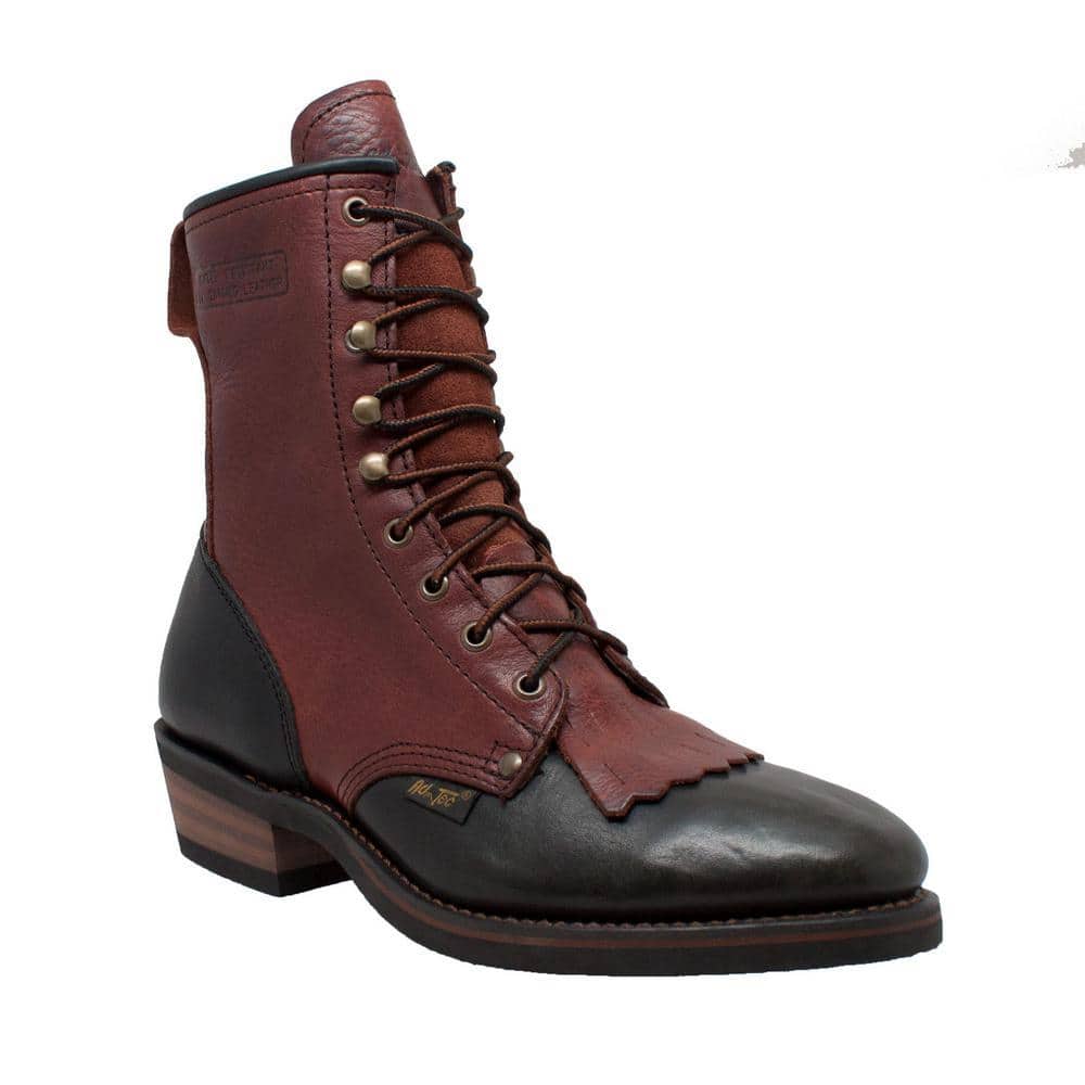 UPC 647788720456 product image for Men's Packer 9'' Work Boots - Soft Toe - Chestnut/Black Size 11.5(M) | upcitemdb.com
