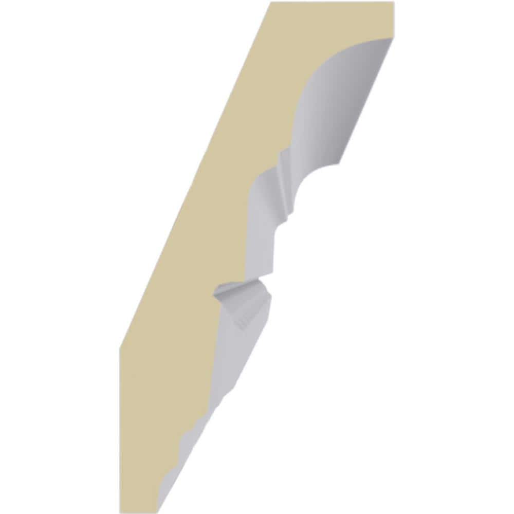 White Polyurethane Sequential Crown Moulding 94.5" Length