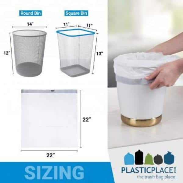 80 Count Commerical Custom Fit Clear Drawstring Trash Bags 1.14 MIL Compatible with simplehuman Type J 