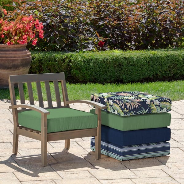 Leala Texture Deep Seat Outdoor Cushion Set Moss - Arden Selections