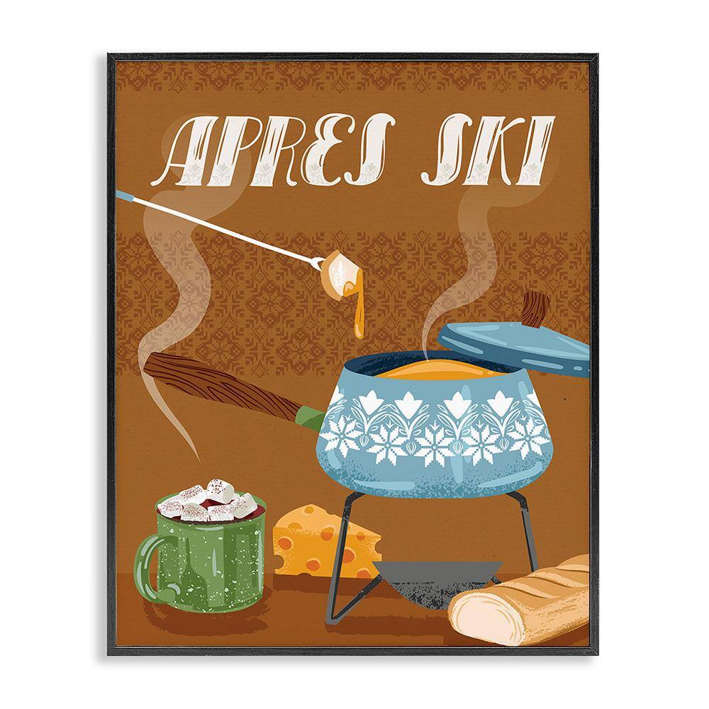 Apres Ski Warm Meal by Arrolynn Weiderhold 1-Piece Framed Graphic Print Food Poster Art Print 20 in. x 16 in. price history on PriceWatchPro
