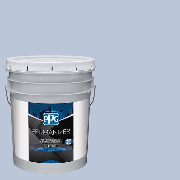 PERMANIZER 5 gal. PPG1166-3 Blue Opal Satin Exterior Paint