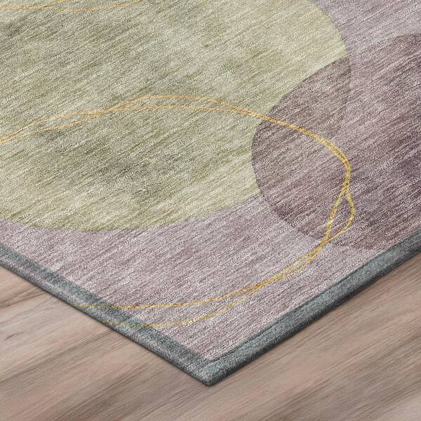 Chantille Machine Washable Indoor/Outdoor Abstract ACN3085 Lavender 3 ft. x 4 ft. Area Rug