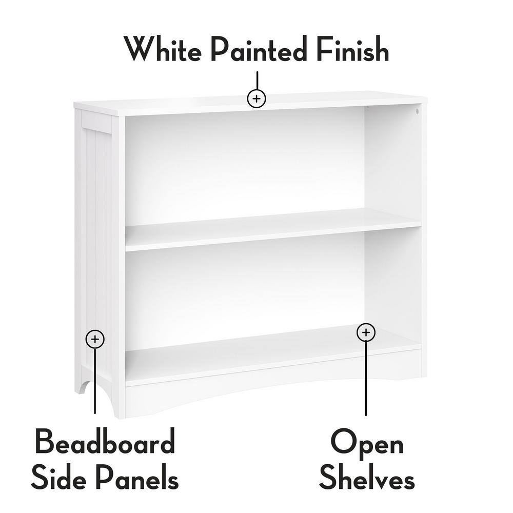 White Wood Kids 3-Tier Cube Bookshelf Set