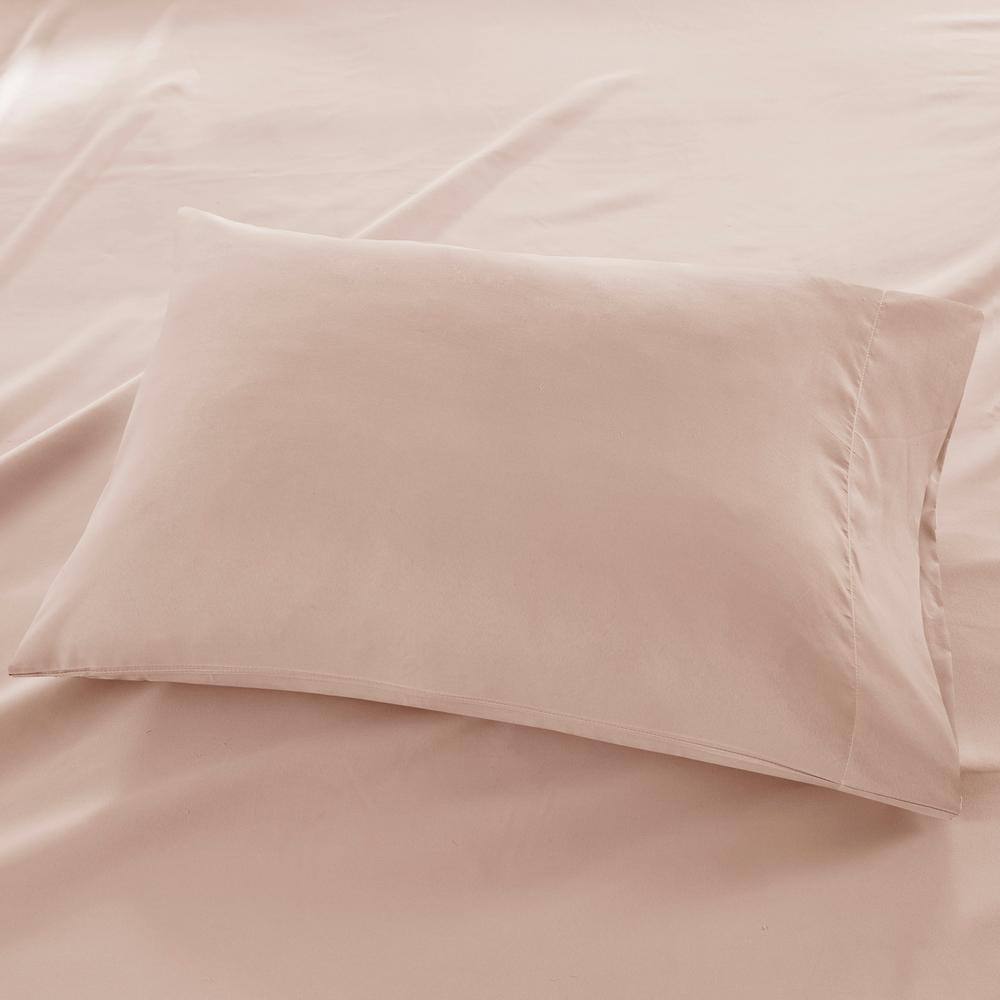 Blush Twin Deep Pocket Microfiber Sheet Set