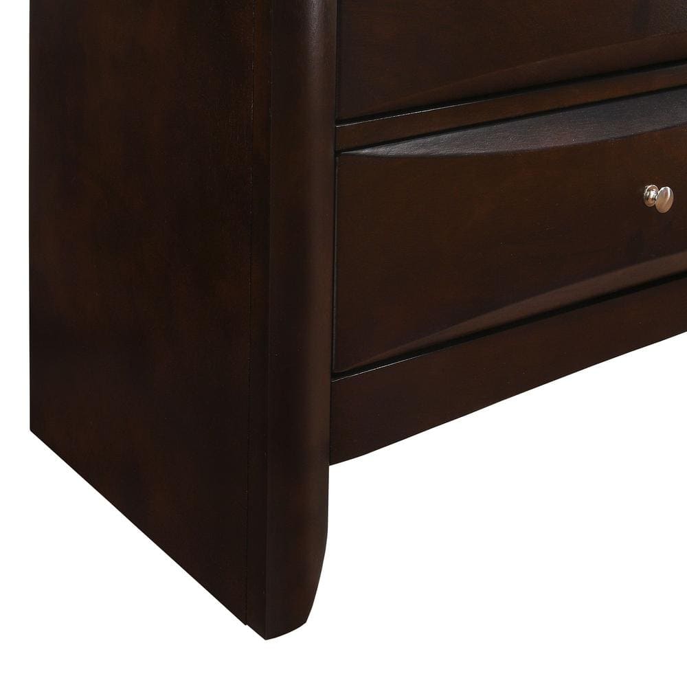 Transitional Mahogany 5-Drawer Chest with Dovetail Drawers