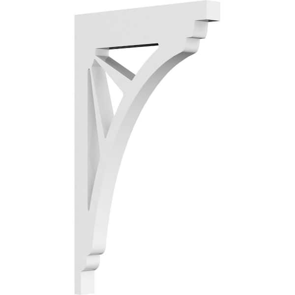 Ekena Millwork 5/8 in. W x 8 in. H x 5 in. D PVC Naple Bracket