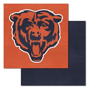 Chicago Bears Team Orange Residential 18 in. x 18 in. Peel and Stick Carpet Tile (20 Tiles/Case) (45 sq. ft.)
