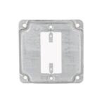 4 in. W Steel Metallic 1-Gang Exposed Work Square Cover for 1 GFCI Outlet, 1-Pack