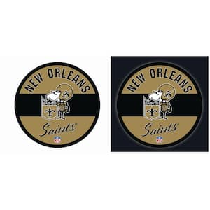 New Orleans Saints Vintage Round 23 in. Plug-in LED Lighted Sign
