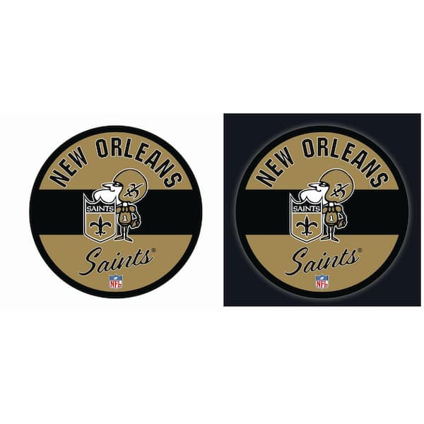 Evergreen New Orleans Saints Vintage Round 23 in. Plug-in LED Lighted Sign