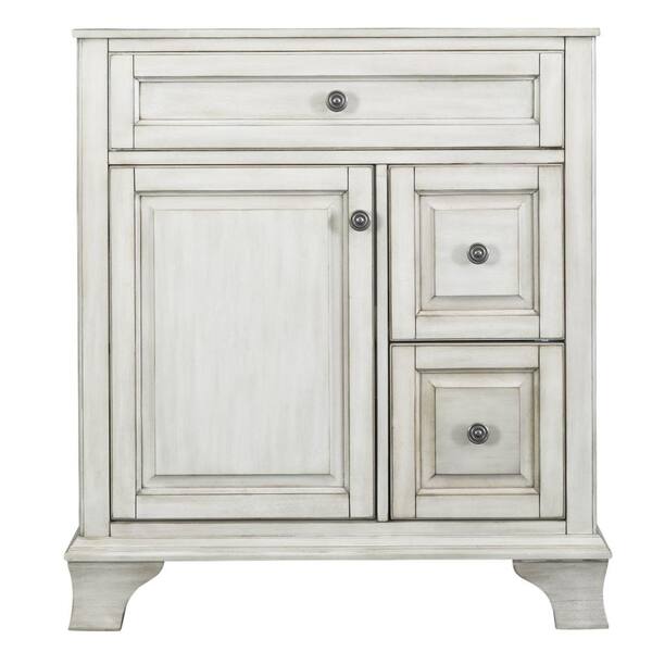 Foremost Corsicana 30 in. W x 21.5 in. D Vanity Cabinet Only in Antique White