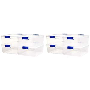 15.5 Qt. Heavy-Duty Modular Stackable Storage Totes in Clear (8-Pack)