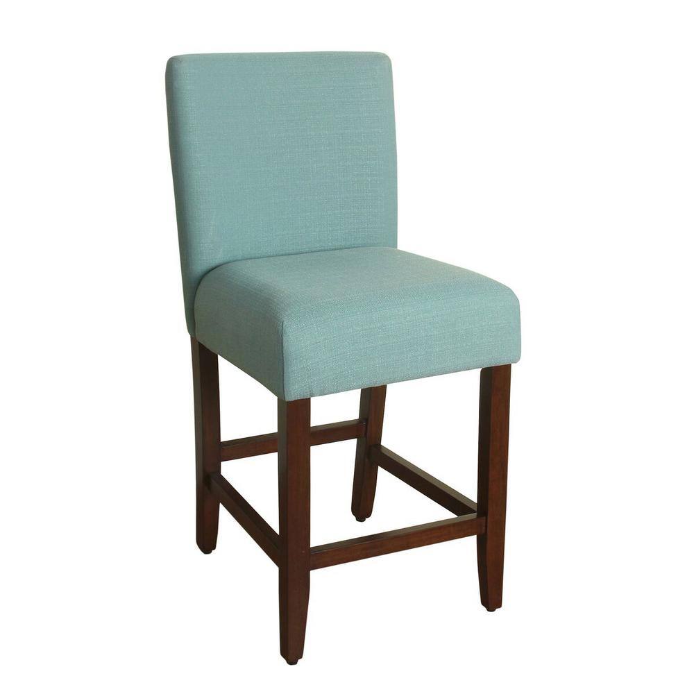 Homepop Upholstered 24 in. Aqua Textured Bar StoolK6858.24F1374 The