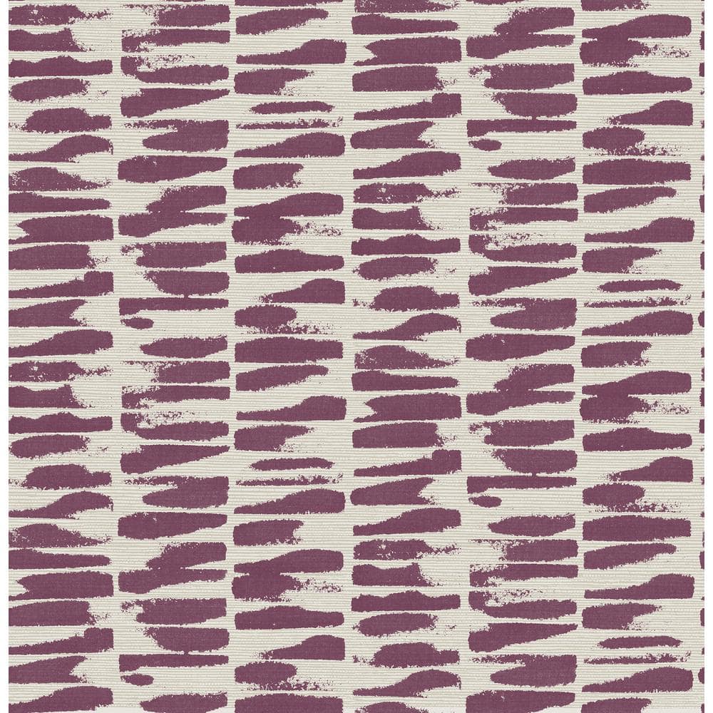 Purple and White Abstract Non-Pasted Washable Wallpaper