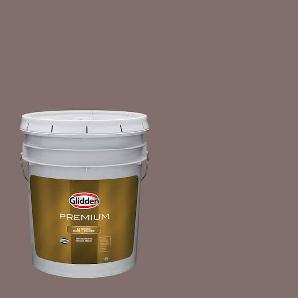 Glidden Premium 5 gal. Granite Boulder Flat Exterior Latex Paint