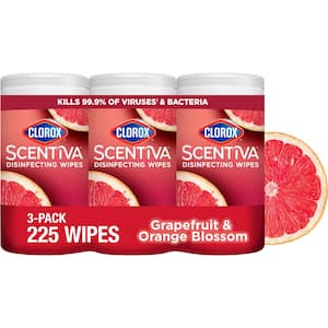 75-Count Grapefruit and Orange Blossom Bleach Free Disinfecting Wipes (3-Pack)