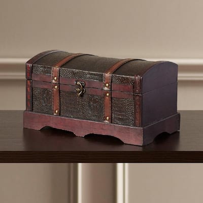 Vintiquewise Decorative Leather Small Treasure Box Collection - Macy's