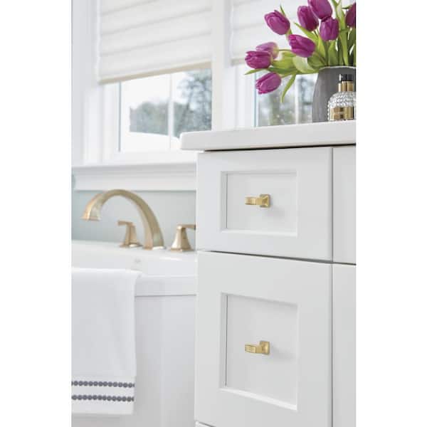 Mulholland 1-1/4 in. (32mm) Traditional Champagne Bronze Bar Cabinet Knob