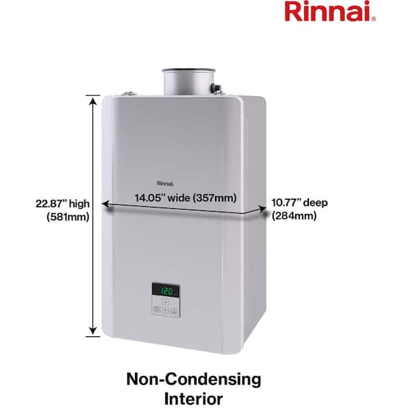 High Efficiency 6.6 GPM Residential 160,000 BTU Interior Propane Gas Tankless Water Heater with Recirculating Pump