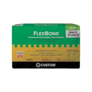 FlexBond 50 lb. White Premium Crack Prevention Thinset Mortar
