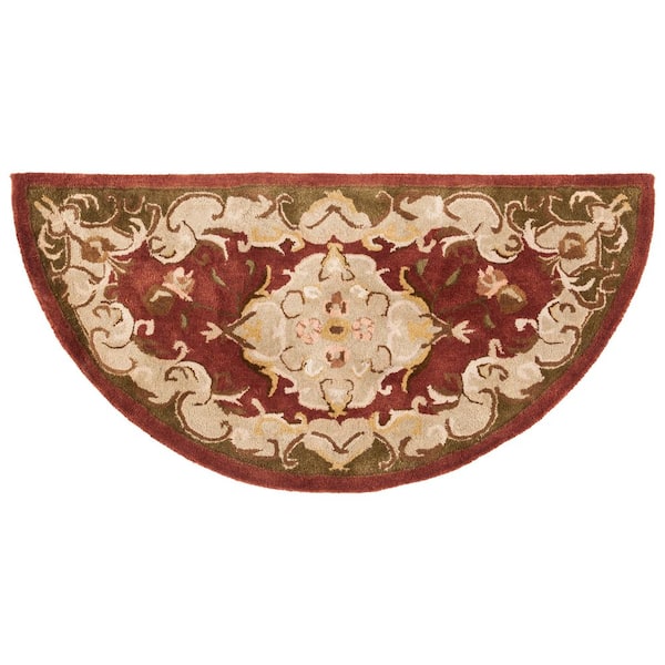 Classic 3 ft. x 6 ft. Specialty Rust/Green Border Area Rug