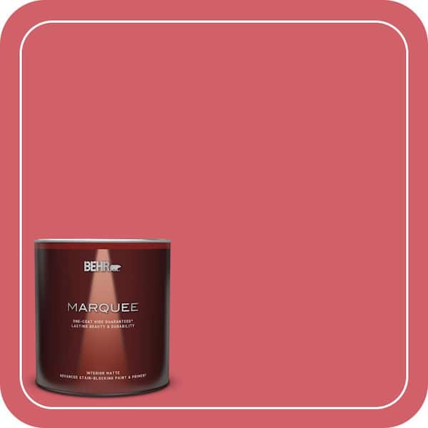 BEHR MARQUEE 1 qt. #140B-6 Italiano Rose Matte Interior Paint & Primer