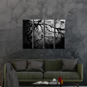 "Japanese Yin and Yang Tree" by John Black Unframed Canvas Wall Art