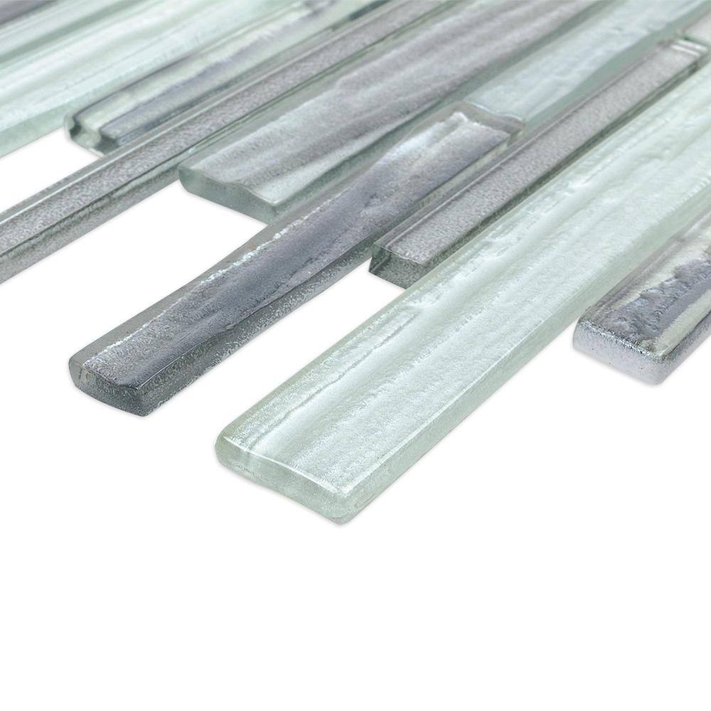 Haze 12x13 Glass Geometric Mosaic Wall Tile