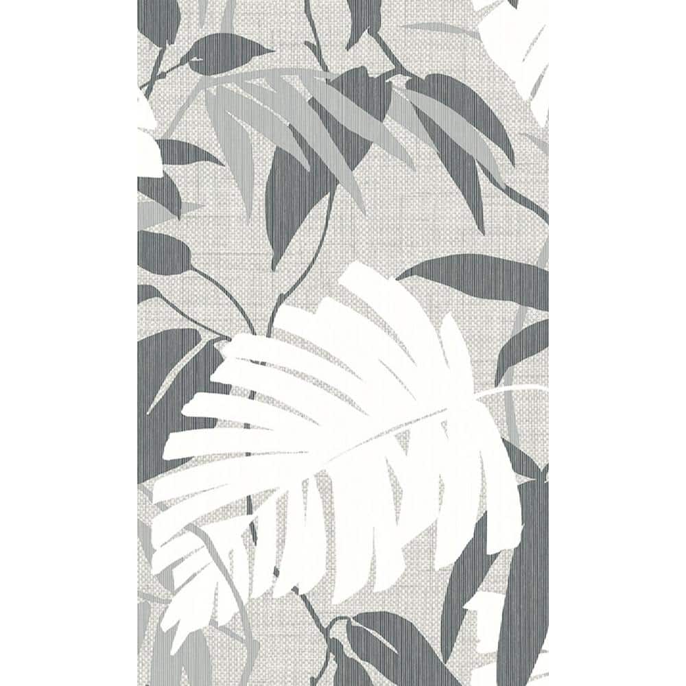 Slate Palm Leaves Botanical Printed Non-Woven Paper Non-Pasted Textured Wallpaper 60.75 sq. ft. price history on PriceWatchPro