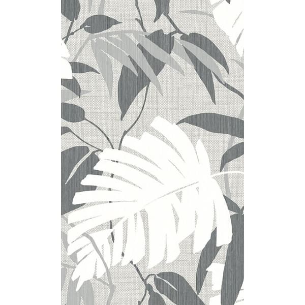 Walls Republic Slate Palm Leaves Botanical Printed Non-Woven Paper Non-Pasted Textured Wallpaper 60.75 sq. ft.