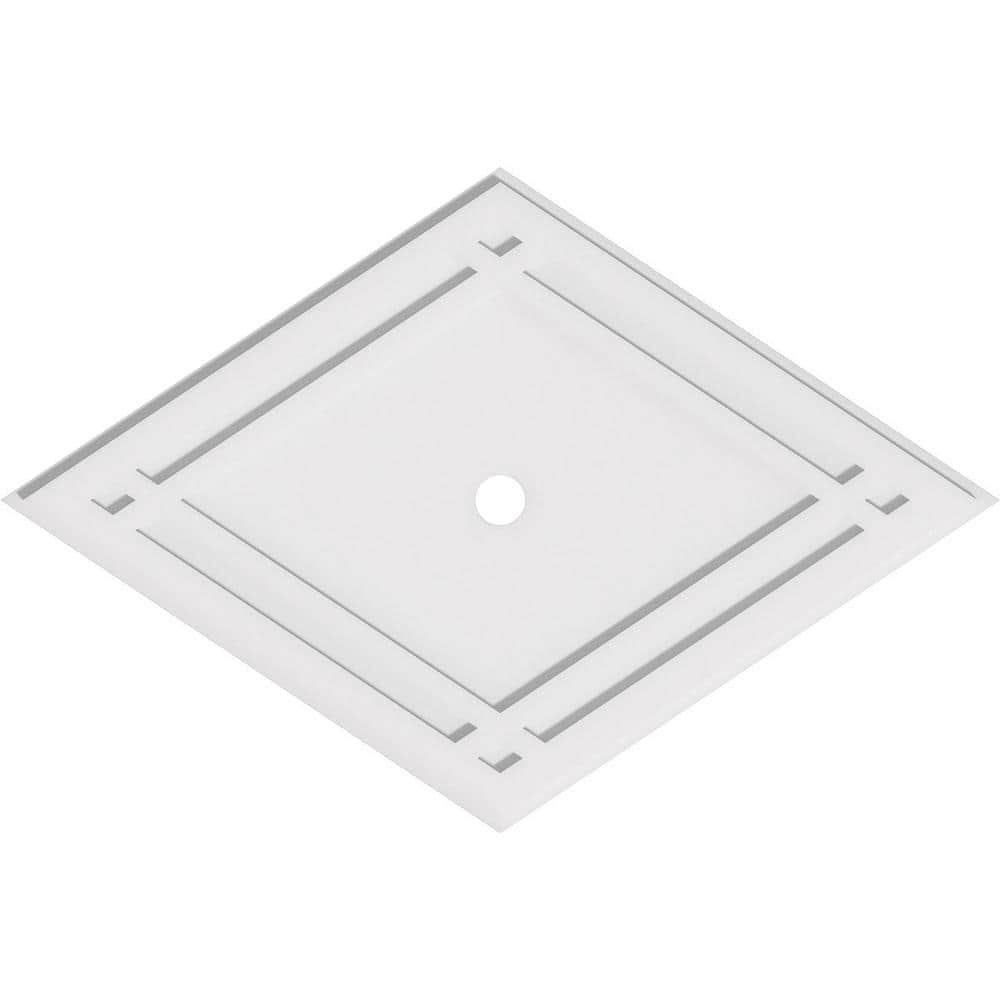 40 in. W x 26-5/8 in. H x 2 in. ID x 1 in. P Diamond Architectural Grade PVC Contemporary Ceiling Medallion price history on PriceWatchPro