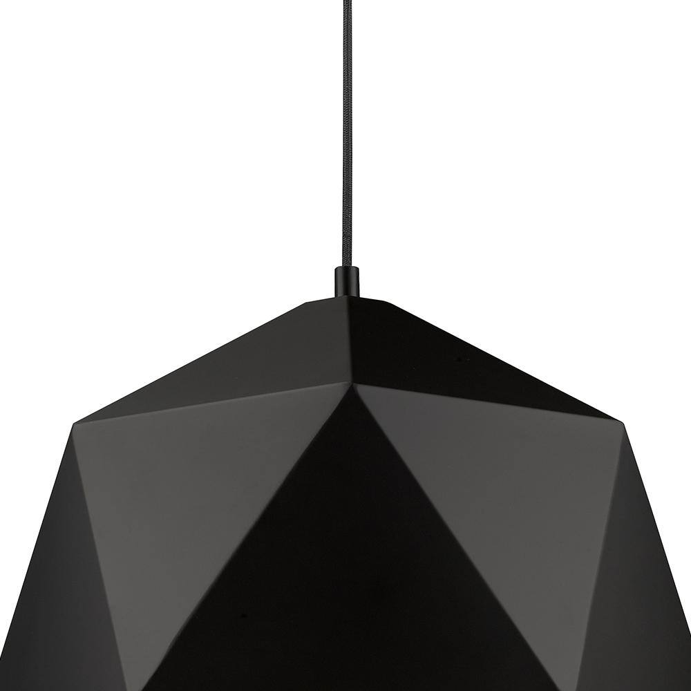 Tracey Black and Gold Crystal LED Pendant Light