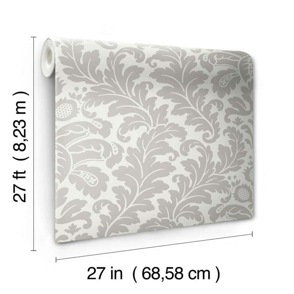 Modern Romance Grey Non-Pasted Washable Wallpaper