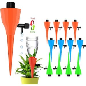 Plant Self Watering Spikes Devices, 12 Pack Automatic Irrigation Equipment Plant Waterer Adjustable
